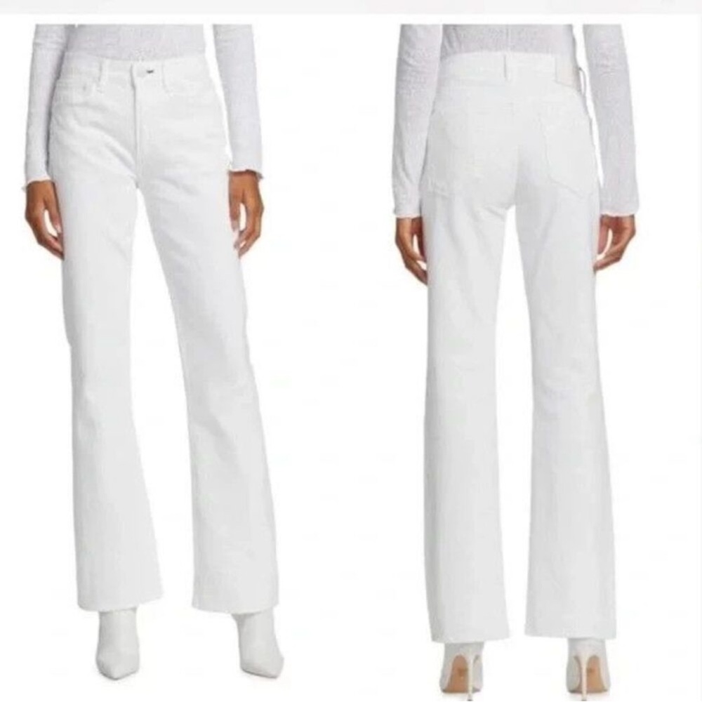 Rag&Bone mid-rise Peyton Bootcut in optic white